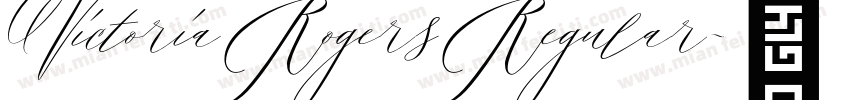Victoria Rogers Regular字体转换